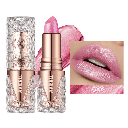 NoEnName_Null Fine Glitter Moisturising Lipstick 02 / Full Size