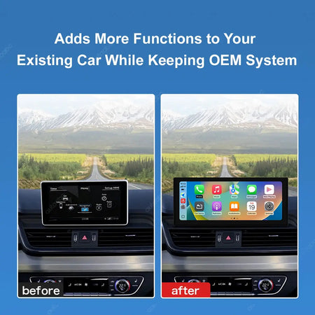 12.3'' TouchScreen Wireless CarPlay Car Multimedia Display For Audi Q5 2018-2019 MIB System with Android Auto Airplay Function by InterCyprus Trading Ltd