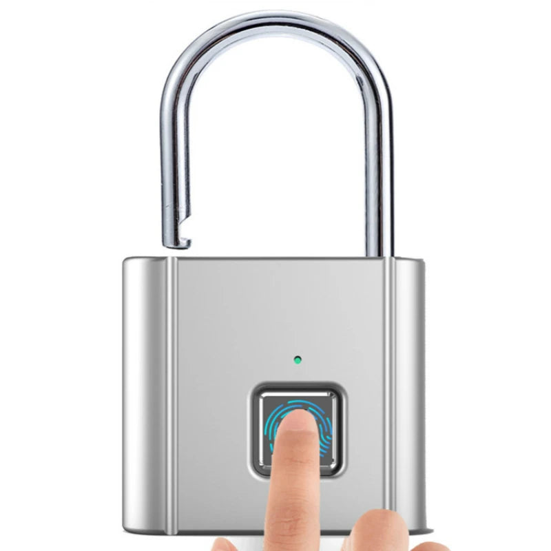 Smart Biometric Fingerprint Padlock - Waterproof &amp; Keyless Security Lock