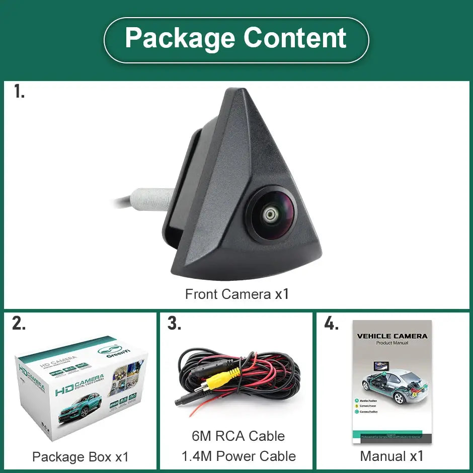 1080P Front Camera For Volkswagen Golf Passat Polo Tiguan by InterCyprus Trading Ltd