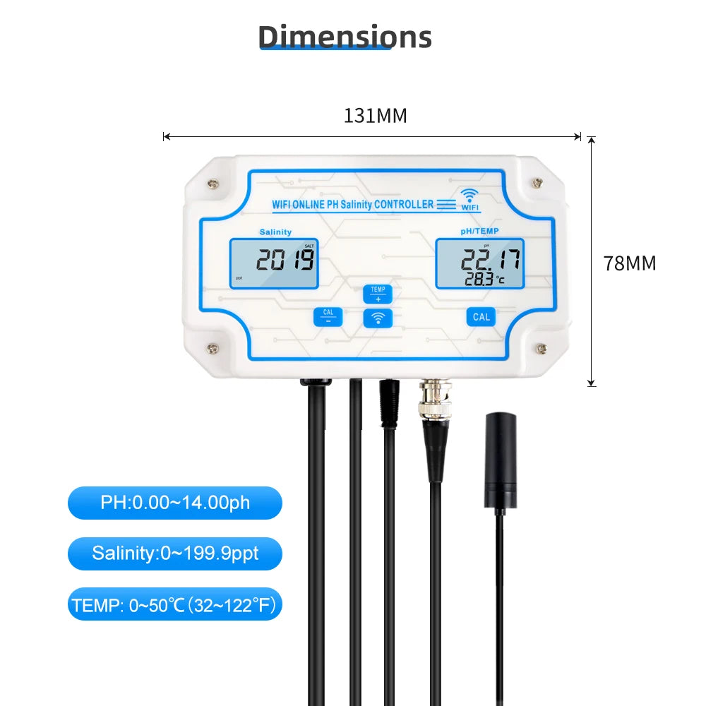 W2825 - WiFi Water Quality Tester for Aquariums and Pools
