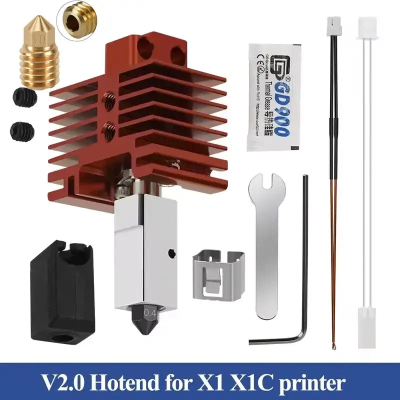 Bambu Lab Hotend Upgrade Print Head 1.75mm Full Metal V2.0 for X1 X1C / CHINA