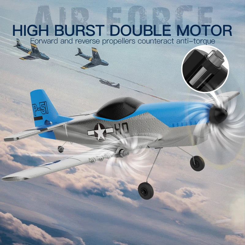 P51 RC Fighter Plane Mustang Edition &ndash; Durable EPP Foam