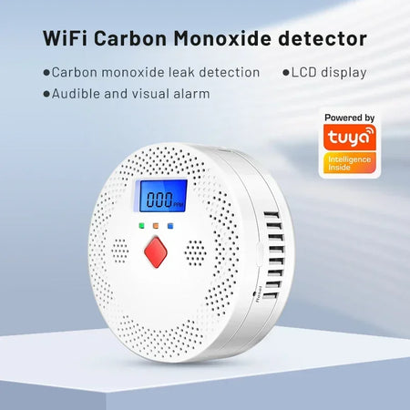 Tuya Wifi CO Detector With LCD Display &ndash; 70dB Alarm