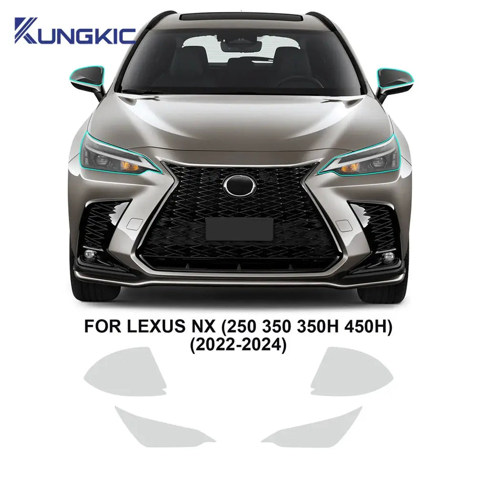 Pre-Cut TPU Headlight Film for Lexus NX 250 350 350H 450H by InterCyprus Trading Ltd