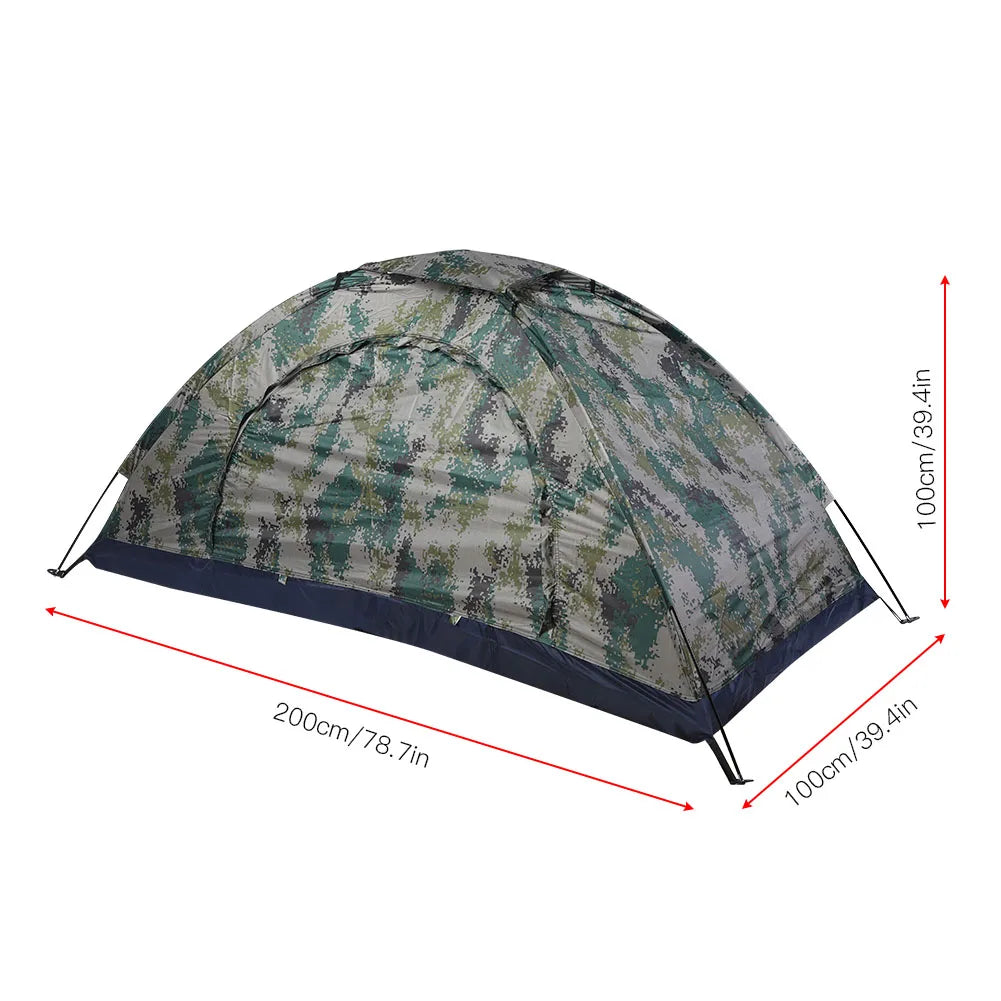 One Person Camping Tent Camouflage Windproof &ndash; Lightweight
