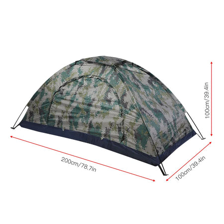 One Person Camping Tent Camouflage Windproof &ndash; Lightweight