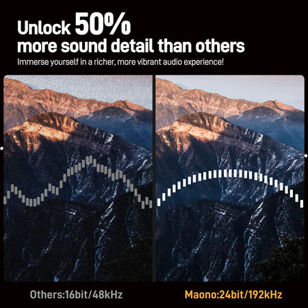 MAONO PS22 Lite USB Audio Interface &ndash; 24-Bit/192kHz