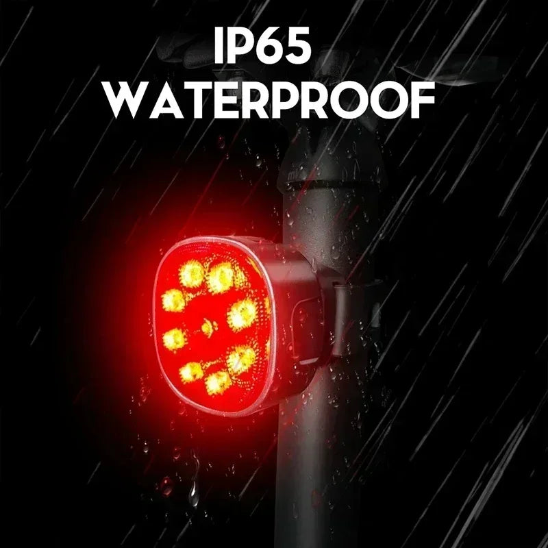 Bucklos Bicycle Front and Rear Light with USB Charging LED, Waterproof