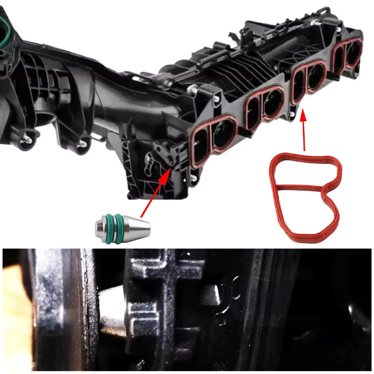 PIKBUK FOR BMW B37 B47 Swirl Flaps Repair Kit Plug with Gaskets Engine Part Accessory for Car Maintenance And Repairs by InterCyprus Trading Ltd