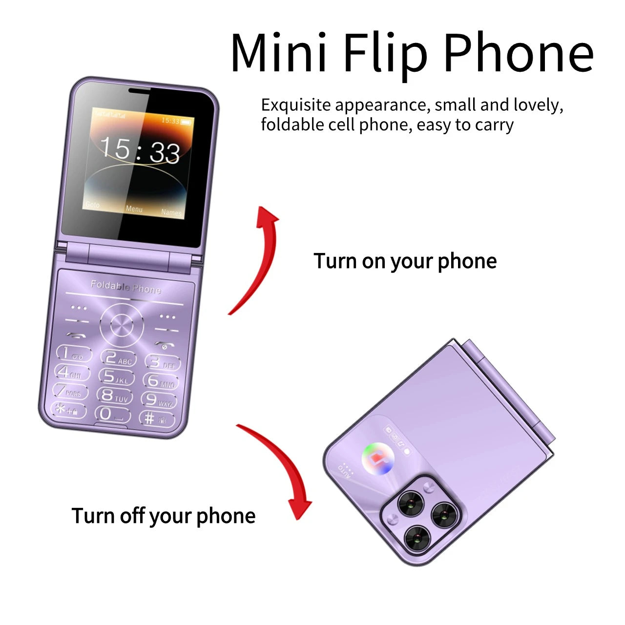 Unlocked Elderly Push Button Phone &ndash; Four SIM Slots