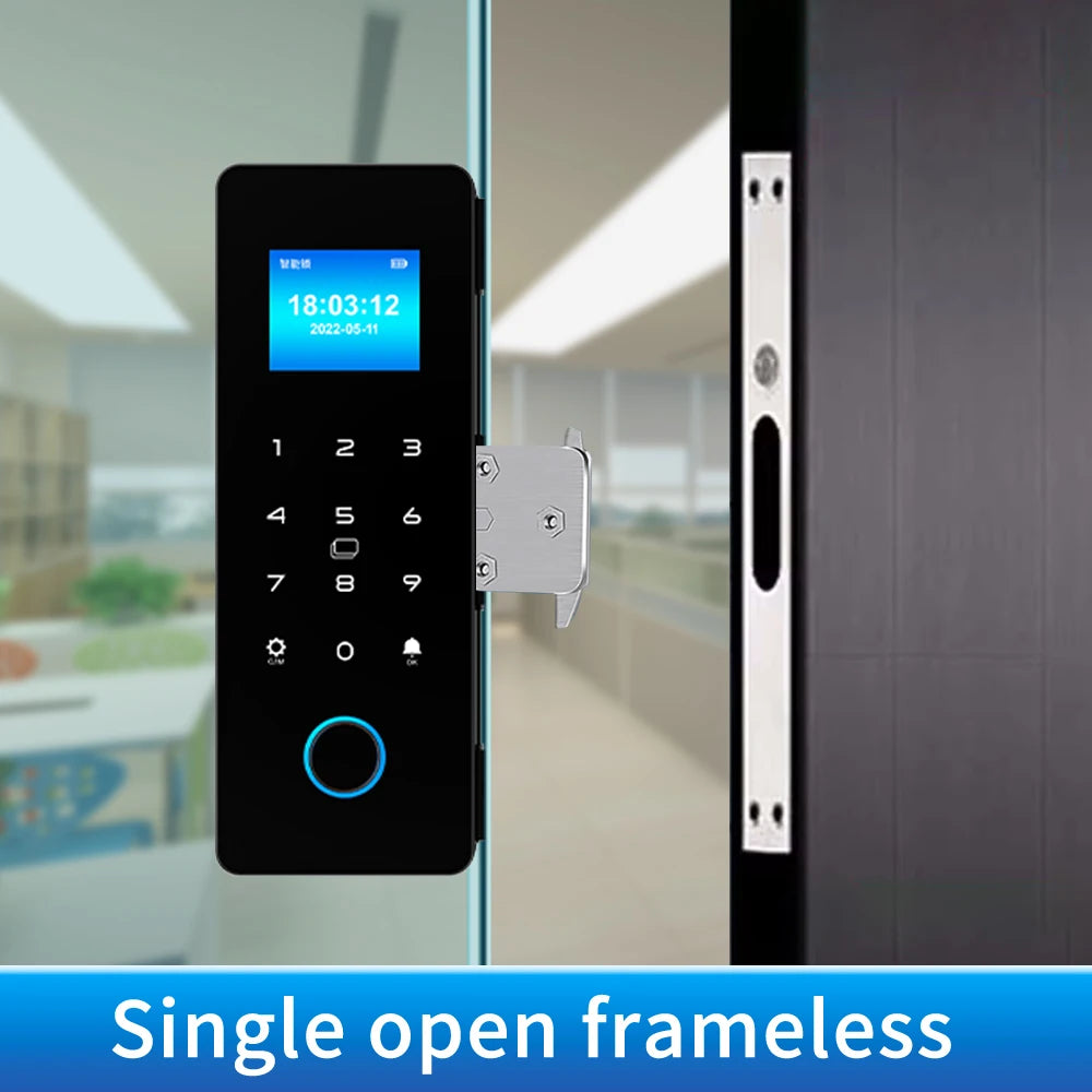 HAHA-Lock Glass Door Lock &ndash; Bluetooth App Control Smart single-framless