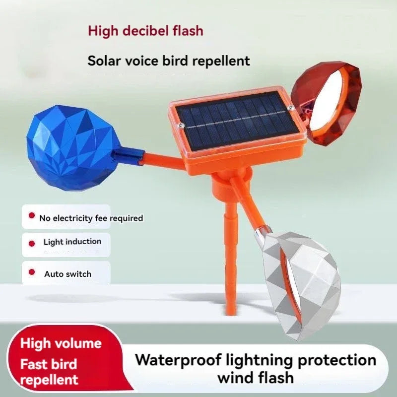 Solar Bird Repeller &ndash; 360 Degree Rotating Reflector Default Title