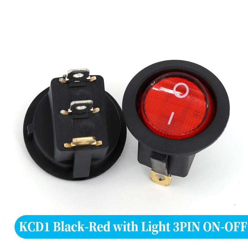 Round Rocker Switch &ndash; Vibrant LED Illumination