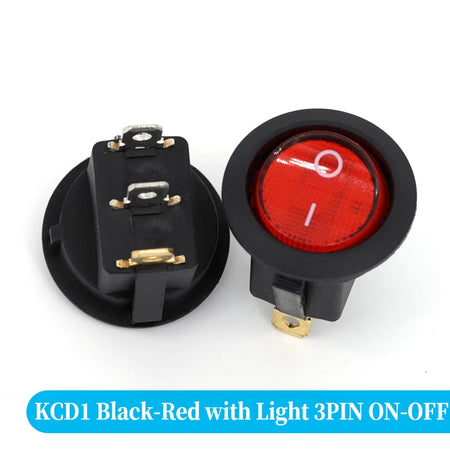 Round Rocker Switch &ndash; Vibrant LED Illumination