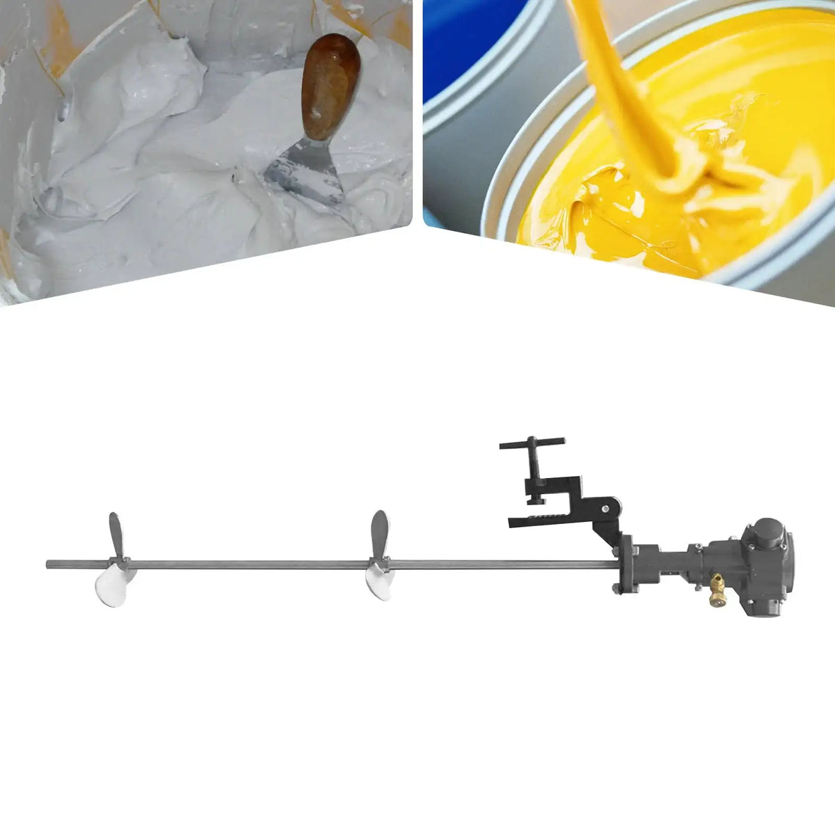 1/2 HP Pneumatic Paint Mixer &ndash; Explosion-Proof for Coatings