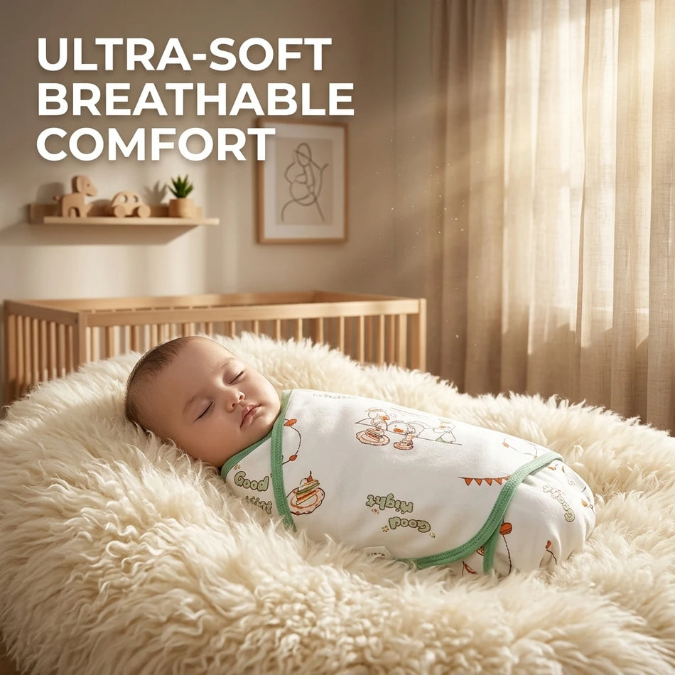 Premium Baumwoll-Musselin Baby-Wickeldecke Ultraweich und Atmungsaktiv
