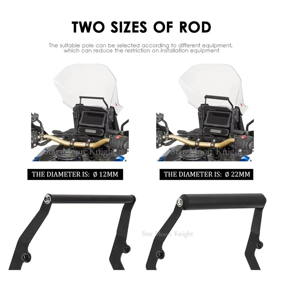 Honda CRF1100L Africa Twin Adventure Sports 2020 motocikla telefona turētājs GPS navigācijas plāksnei, izgatavots no metāla