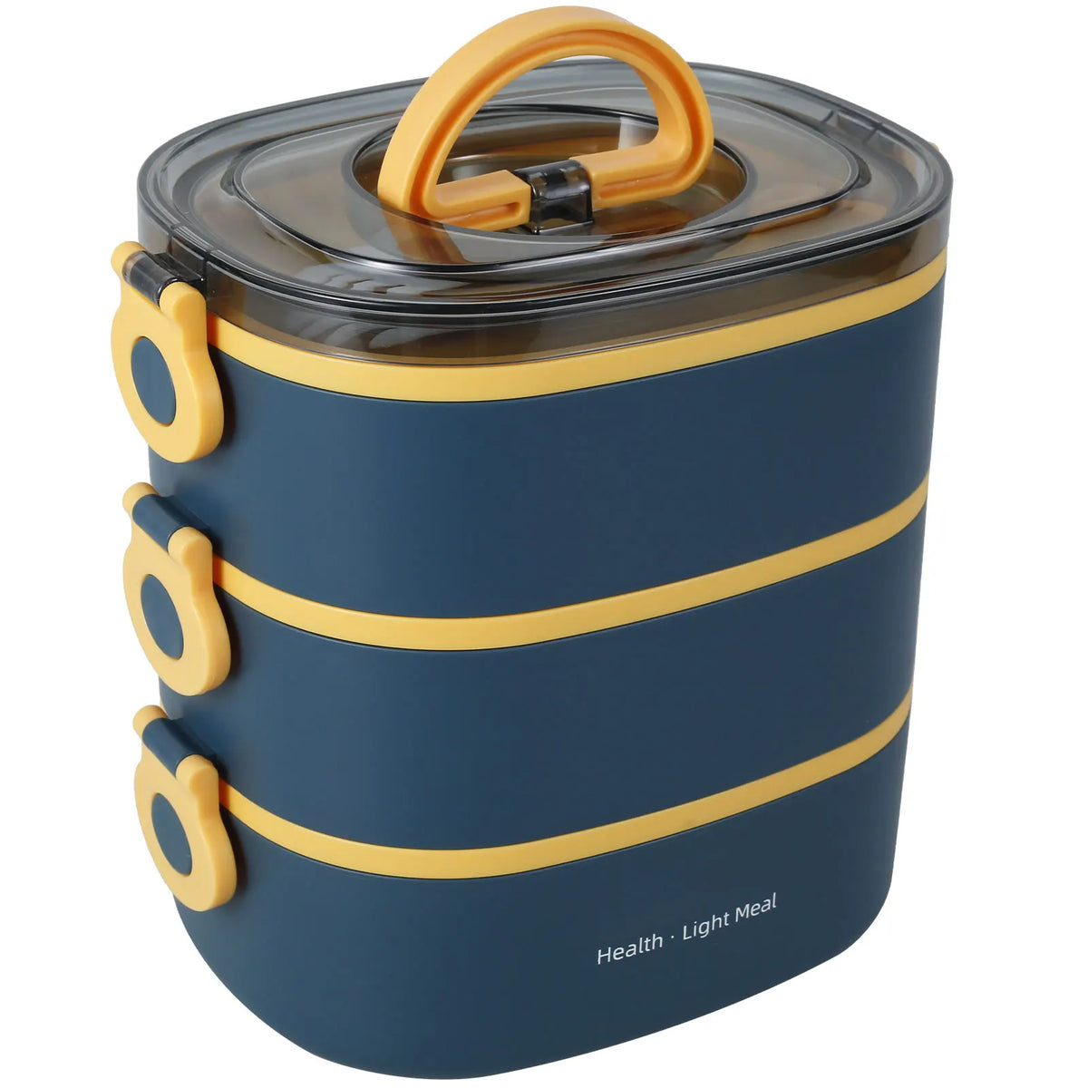2000ML Lunch Box Portable 3 Layer Bento Box &ndash; Leakproof Blue / 3 / 2000ml