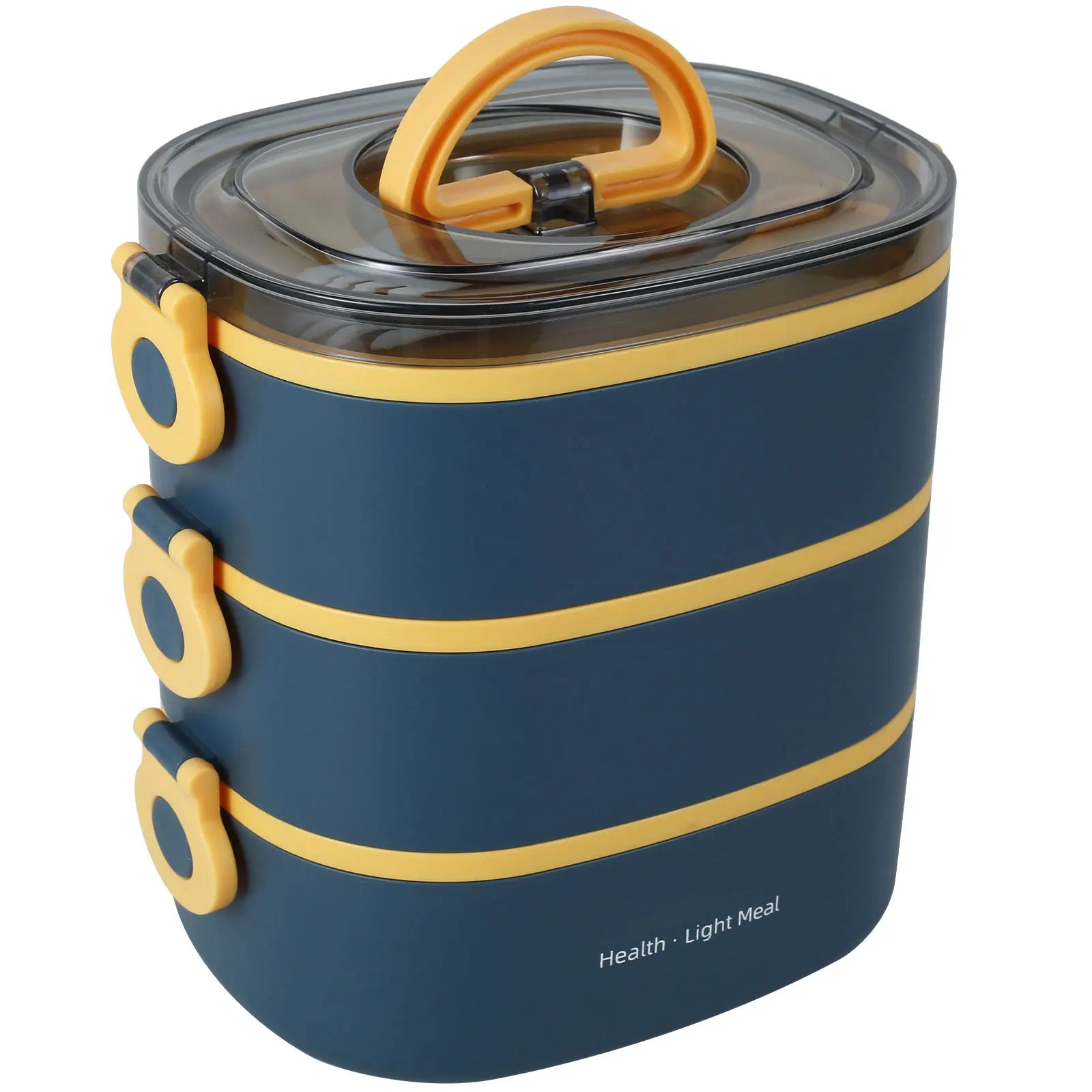 2000ML Lunch Box Portable 3 Layer Bento Box &ndash; Leakproof Blue / 3 / 2000ml