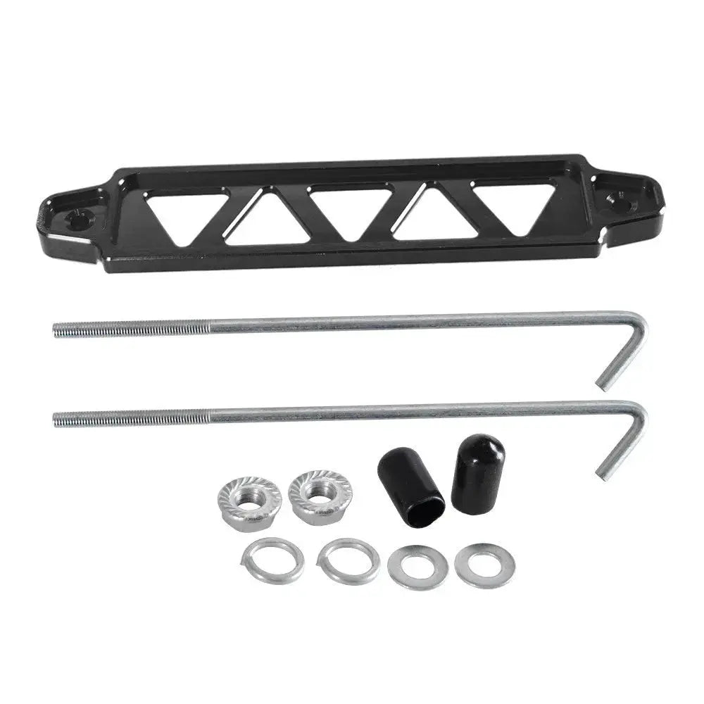Universal Aluminum Auto Battery Tie Down Mount Holder Bracket Brace Bar For Honda Civic EK EG Group 21 22R 26R 27H 140R by InterCyprus Trading Ltd