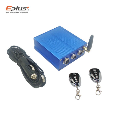 EPLUS Car Exhaust Pipe Electronic Valve Kit with Remote Control - Universal Fit, Multi-Angle Mode, Available in 51mm, 63mm, 70mm, 76mm Controller