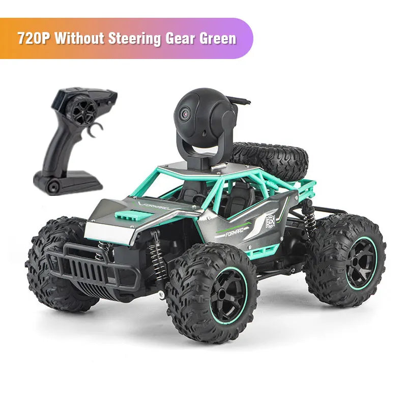 RC Car 1080P Camera 1/14 Alloy Off Road Crawler &ndash; WiFi App 720P green