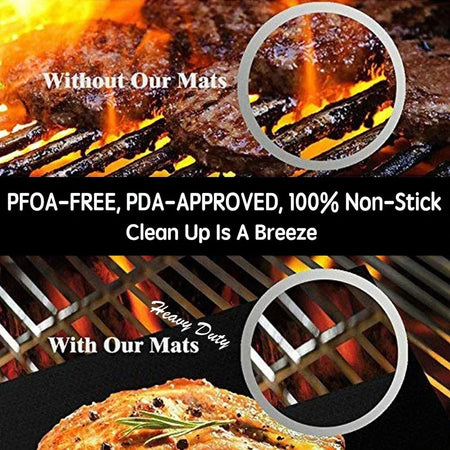 Non-Stick BBQ Grill Mat &ndash; Easy to Clean and Heat Resistant