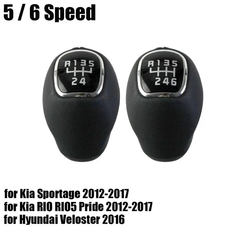 Gear Shift Knob Manual ABS for Kia Sportage Rio Hyundai Veloster 2012-2016 by InterCyprus Trading Ltd