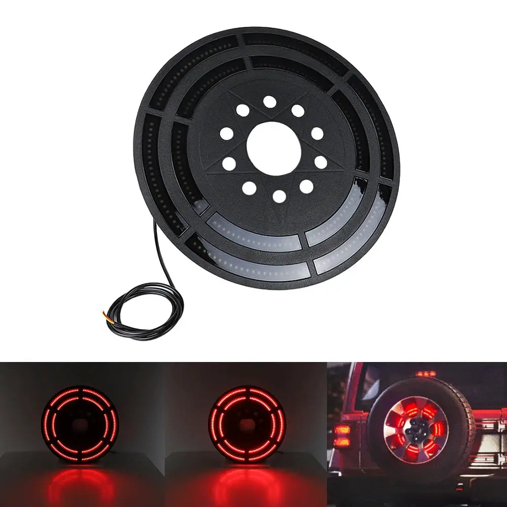 Spare Tire Brake Light 3rd LED Rear Wheel Lights Third Tail Lamp for Jeep Wrangler JK 2007-2018 & Wrangler JL/JLU 2018-2020 by InterCyprus Trading Ltd