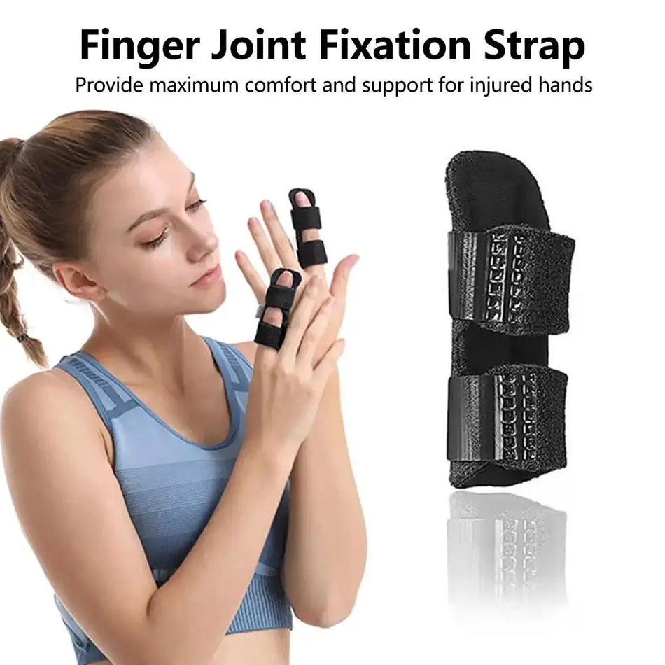 Justerbar aftrækkerfinger skinne til ledstøtte sene