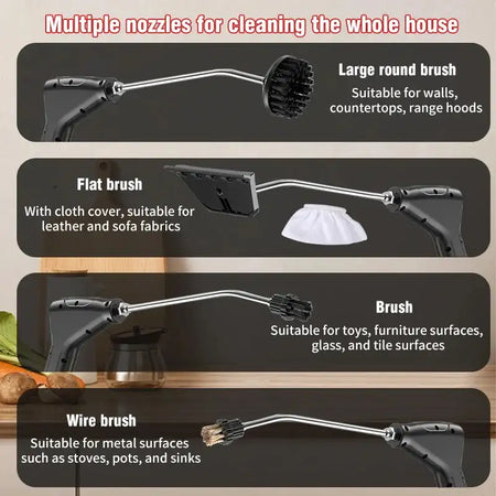 2500W High Pressure Steam Cleaner Handheld For Home Kitchen