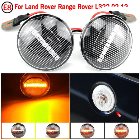 2PCS Dynamic LED Turn Signal Side Marker Light For Land Range Rover L322 2002-2012 Repeater Sequential Flasher Blinker Lamp by InterCyprus Trading Ltd