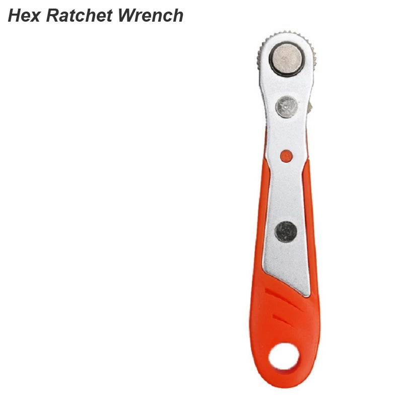 Mini Ratchet Wrench Screwdriver 1/4 Hex - Quick Release Socket Handle for Car Repair Ratchet Driver