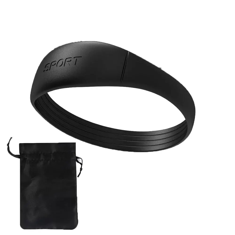 Silicone Patella Tendon Knee Straps | Elastic Knee Support for Sports Black 1 piece