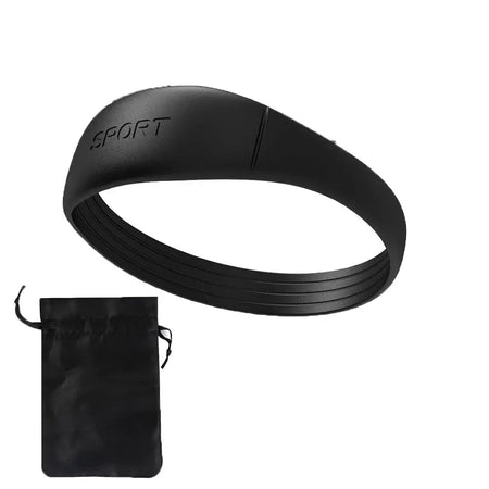 Silicone Patella Tendon Knee Straps | Elastic Knee Support for Sports Black 1 piece