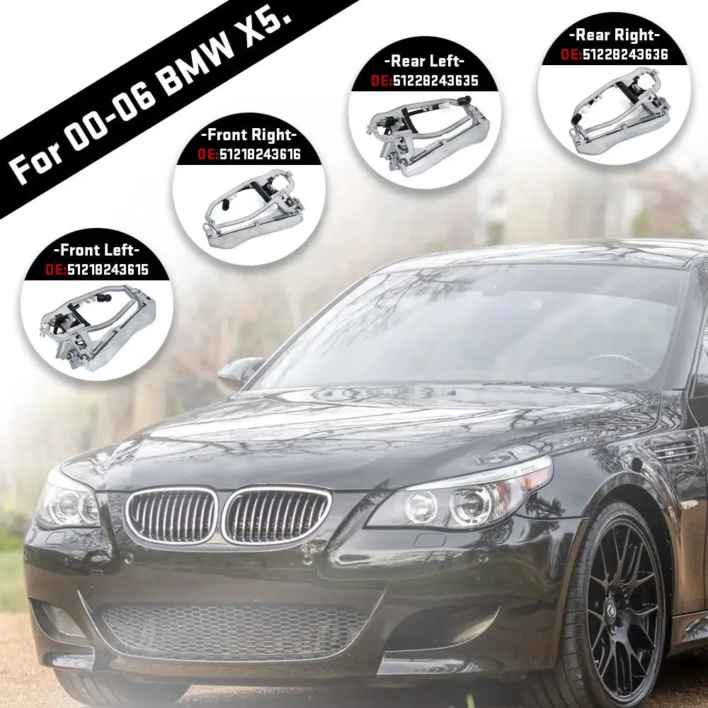 Replacement Zinc Alloy Door Handles for BMW X5 E53 00-06 by InterCyprus Trading Ltd