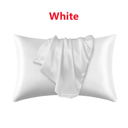 Nordic Pure Emulation Silk Pillowcase &ndash; Luxurious Comfort and Elegant Design White / 1PCx51x66cm(20x26in)