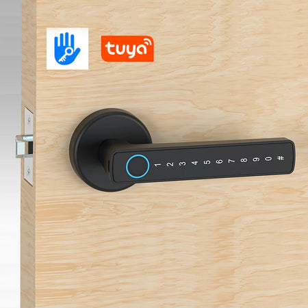 Tuya TTLOCK App Round Door Knob &ndash; Bluetooth App Control q49-TUYA