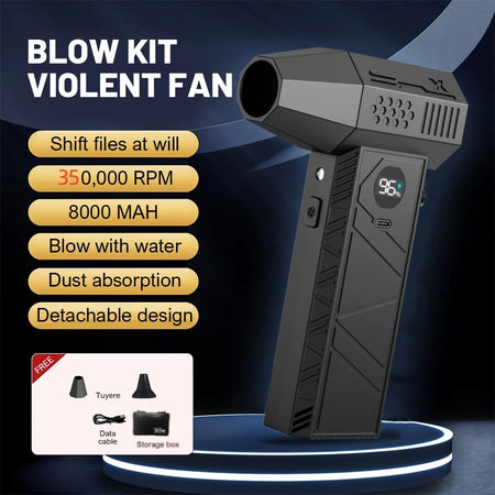 350000RPM Brushless Turbo Blower - Powerful Dust Removal Set C