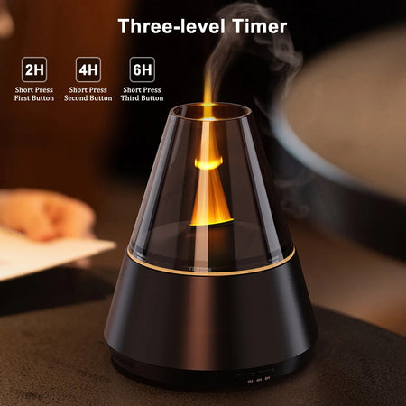 Aroma Air Humidifier Flame Essential Diffuser 120ML &ndash; Mini