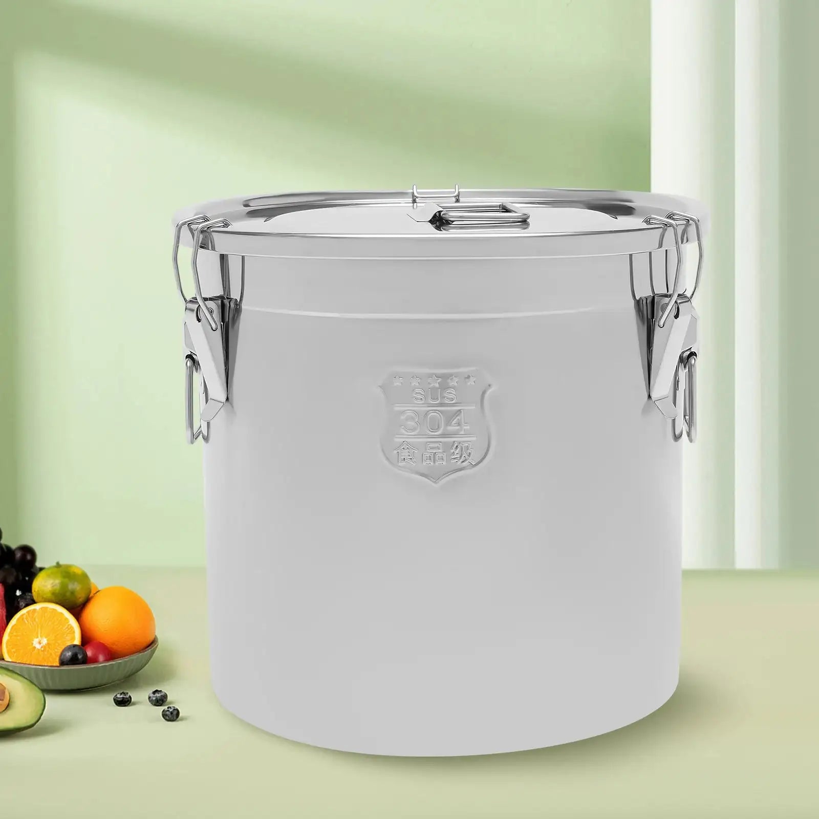 Food-Grade 304 Stainless Steel Rice Storage Bin &ndash; Airtight