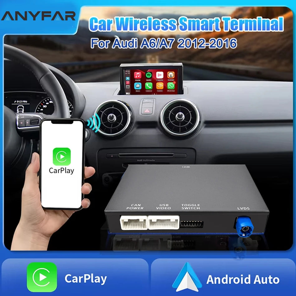 Audi A6 A7 Wireless CarPlay Retrofit Box With Android Auto And Mirror Link