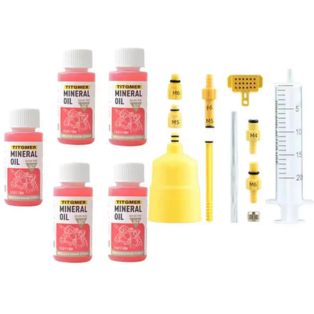 High Performance Bike Brake Mineral Oil &ndash; Shimano Tektro 5Oil 1Simple tool