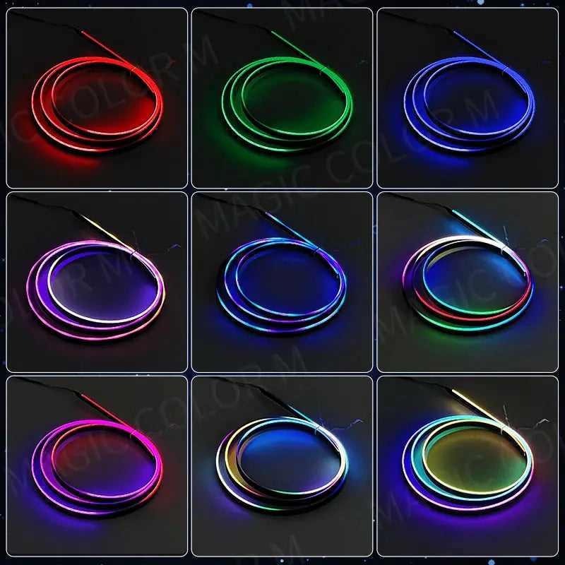 Vegetting 140cm Car Ambient Lights LED Interior RGB Symphony Atmosphere Lamp USB APP Control Remote for Tesla Model 3 Y S X by InterCyprus Trading Ltd