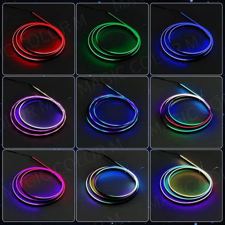 Vegetting 140cm Car Ambient Lights LED Interior RGB Symphony Atmosphere Lamp USB APP Control Remote for Tesla Model 3 Y S X by InterCyprus Trading Ltd