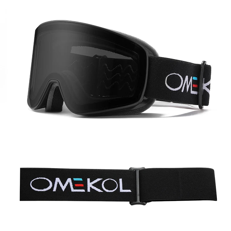 OMEKOL Double Layers Anti Fog Ski Goggles &ndash; Anti Fog Shield BC1