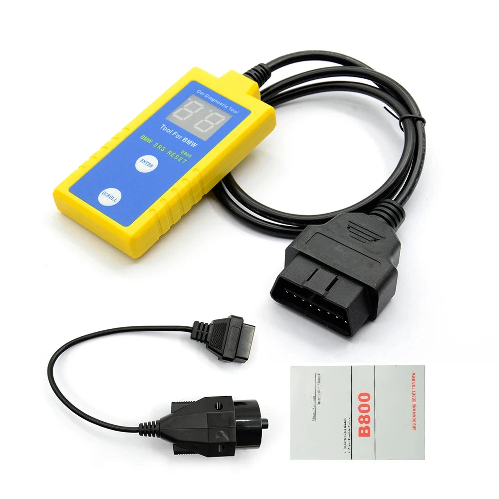 OBD2 Diagnostic Tool For BMW B800 Airbag Scan Reset Car Scanner E36 E46 ...