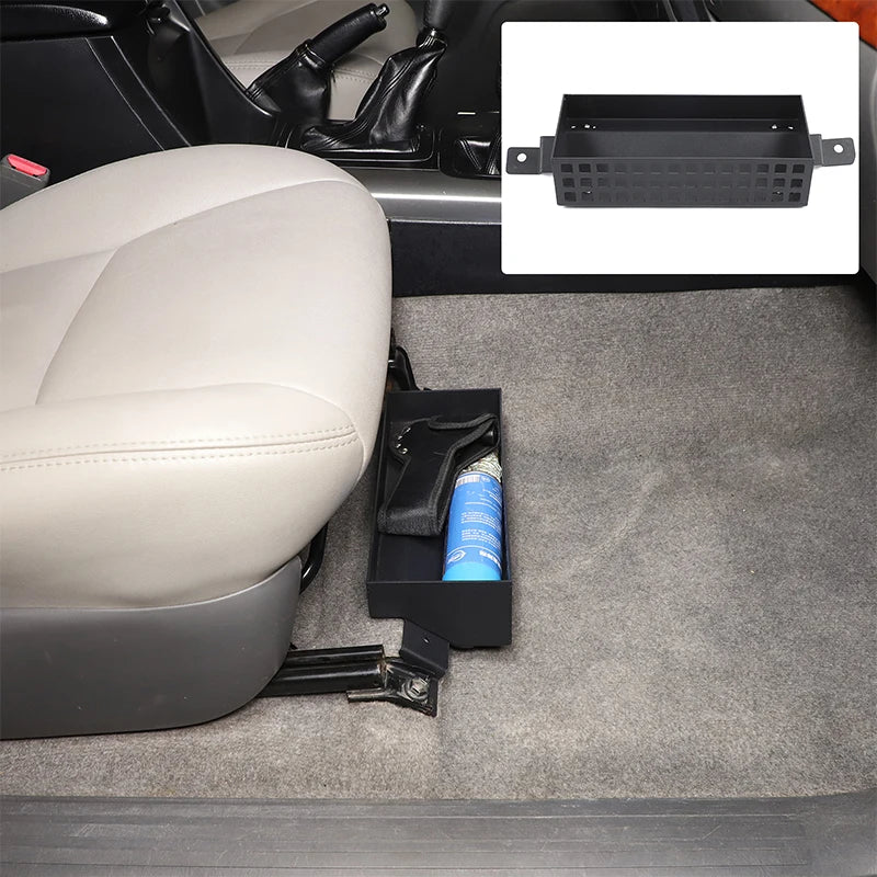 Αλουμινένιο Μαύρο Καλάθι Αποθήκευσης Καθίσματος Αυτοκινήτου Για Toyota Prado 120