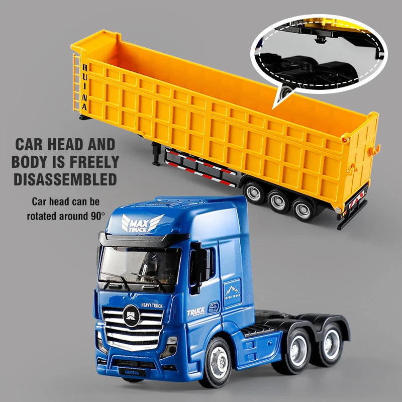 Huina 1/50 Scale Dump Truck &ndash; Realistic Diecast Design